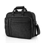 black leather laptop & office messenger bag - Bootery - Men's Shoes, Watches, Clothing & Accessories