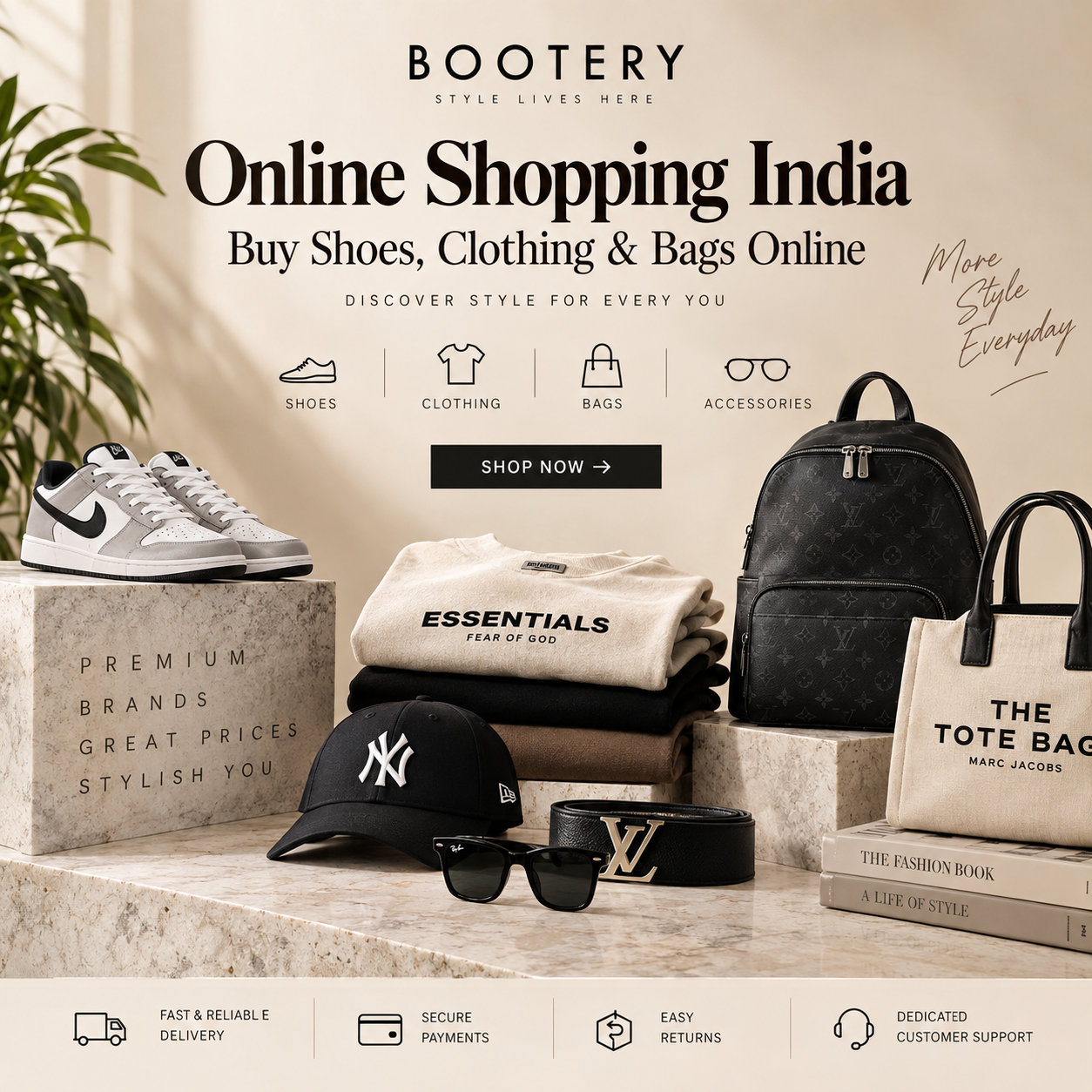 Online shopping India for shoes clothing and bags
